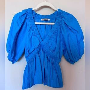 Abercrombie & Fitch Baby Blue Blouse